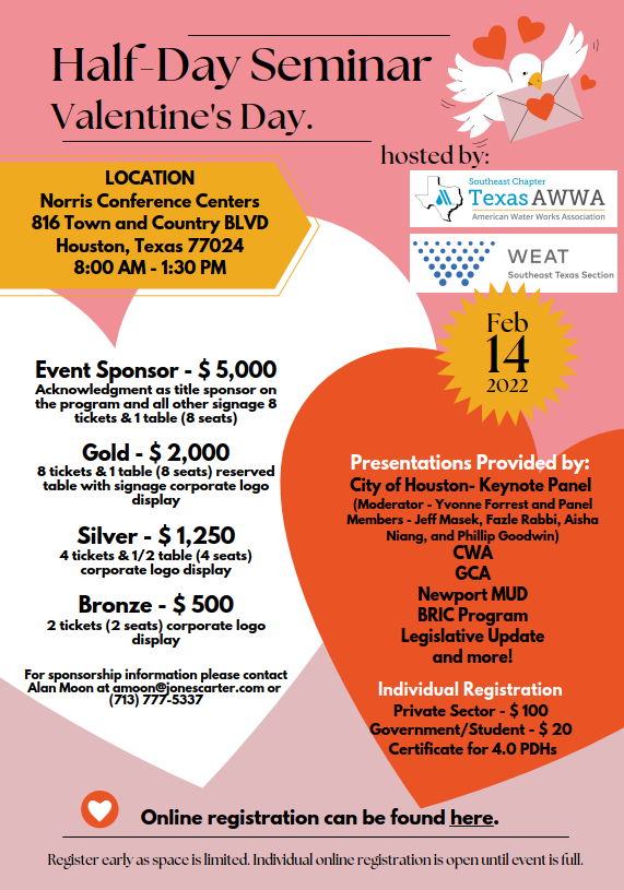 WEAT & TAWWA Southeast Texas Sections: Half-Day Seminar