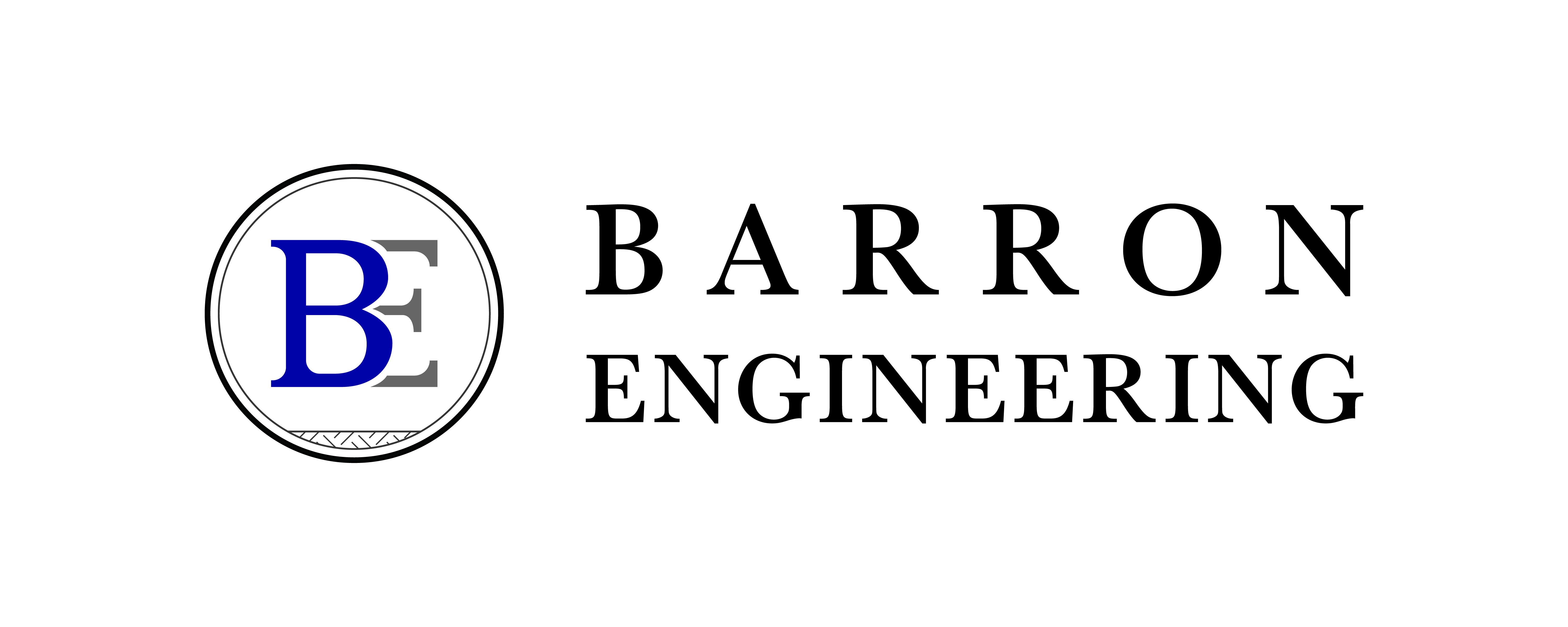 Logo Barron Engineering Horizontal White Background