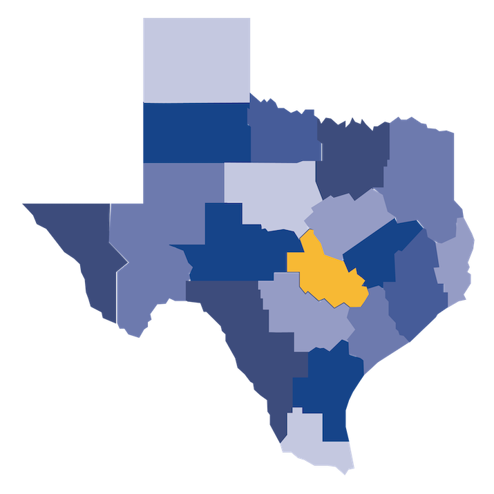 Texas Sections Central Texas