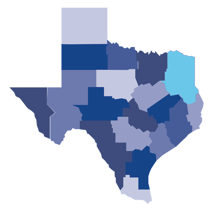 Texas Sections Northeast Texas